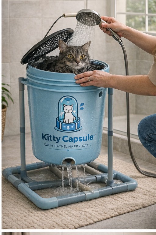 Kitty Capsule in use